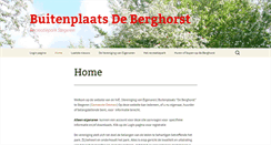 Desktop Screenshot of de-berghorst.nl